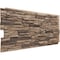 Ekena Millwork 45 3/4"W x 24 1/2"H x 1 1/4"D Canyon Ridge Stacked Stone Faux Stone Siding Panel Smokey Ridge PNU24X48CNSR - alternate 5